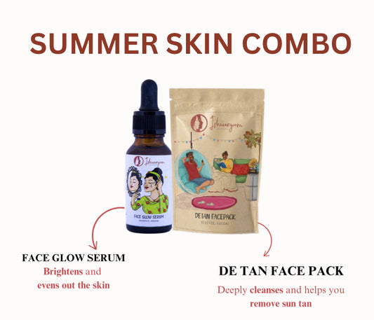 FACE GLOW SERUM AND DETAN FACE PACK